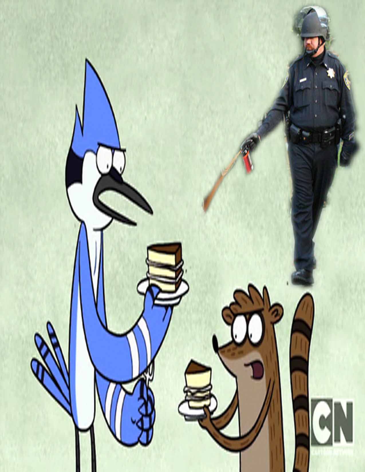bloggers like this. d. In this picture, Mordecai and Rigby are raelly angry...